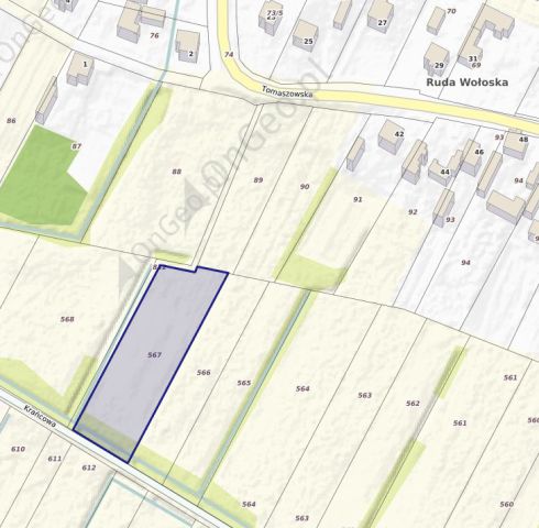 Działka budowlana Ruda Wołoska, ul. Krańcowa. Zdjęcie 1