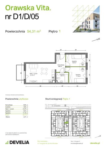 Mieszkanie 3-pokojowe Wrocław Ołtaszyn, ul. Orawska. Zdjęcie 8