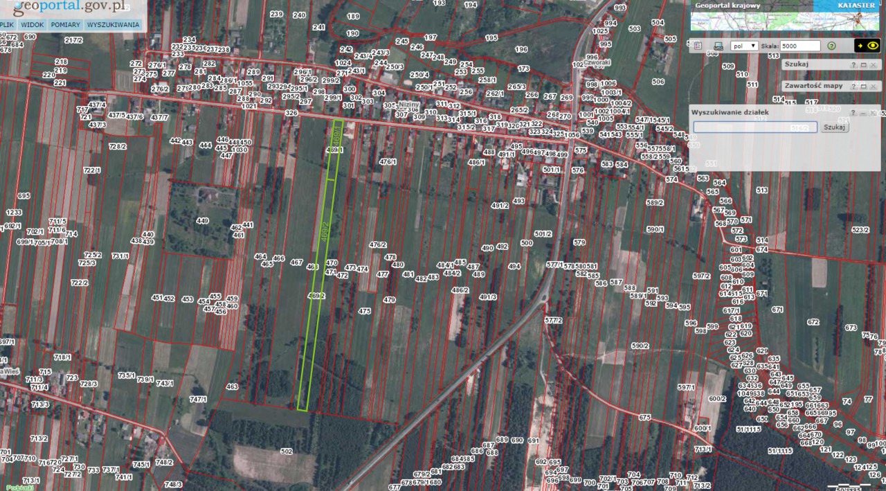Działka budowlana Niziny. Zdjęcie 2