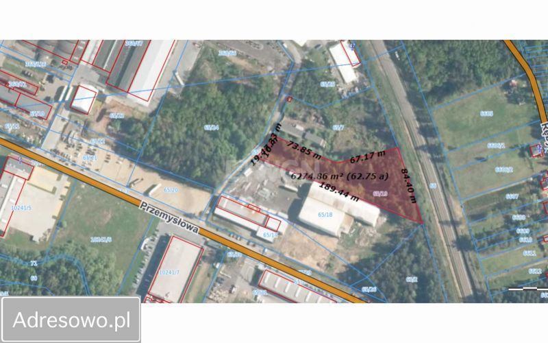 Działka inwestycyjna Myszków, ul. Przemysłowa. Zdjęcie 2