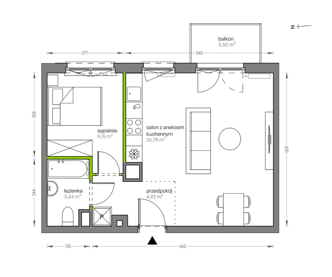Mieszkanie 2-pokojowe Kraków Płaszów, ul. Myśliwska. Zdjęcie 25