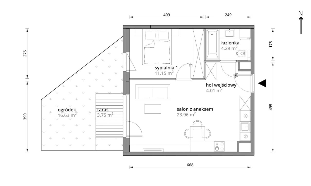 Mieszkanie 2-pokojowe Warszawa Praga-Południe, ul. Podskarbińska. Zdjęcie 7