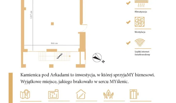 Lokal Myślenice, rynek Rynek