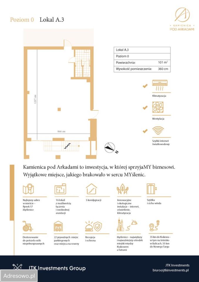 Lokal Myślenice, rynek Rynek. Zdjęcie 1