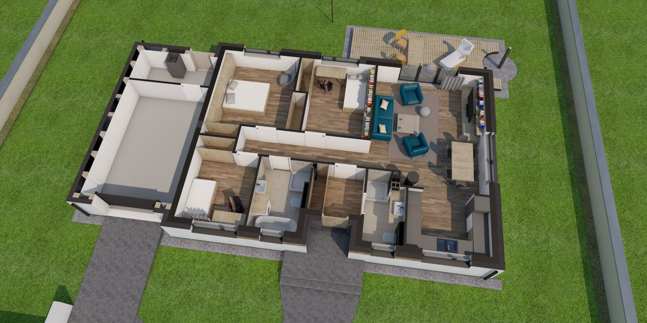 dom wolnostojący, 4 pokoje Sepno. Zdjęcie 3