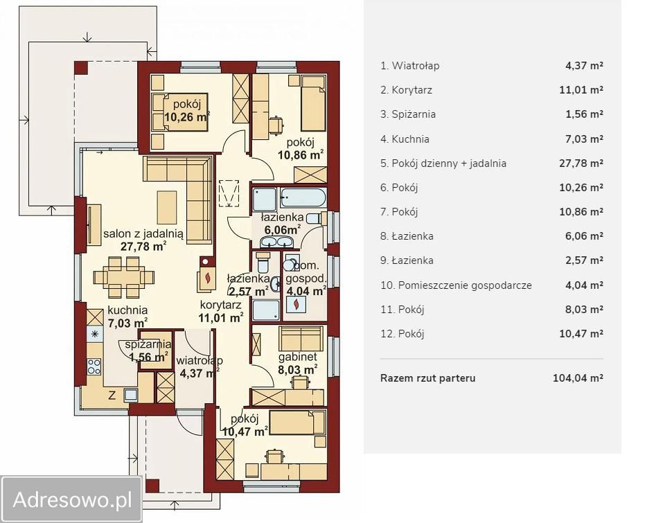 dom wolnostojący, 5 pokoi Kuznocin. Zdjęcie 9