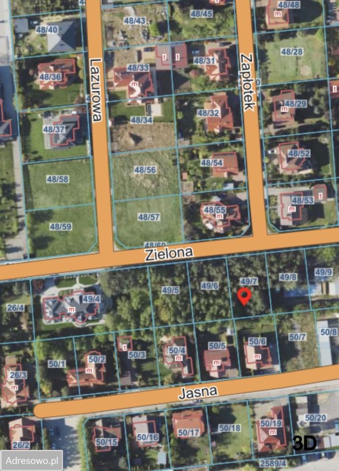 Działka budowlana Płońsk, ul. Zielona