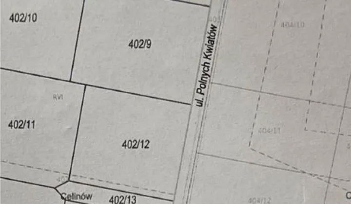 Działka budowlana Celinów
