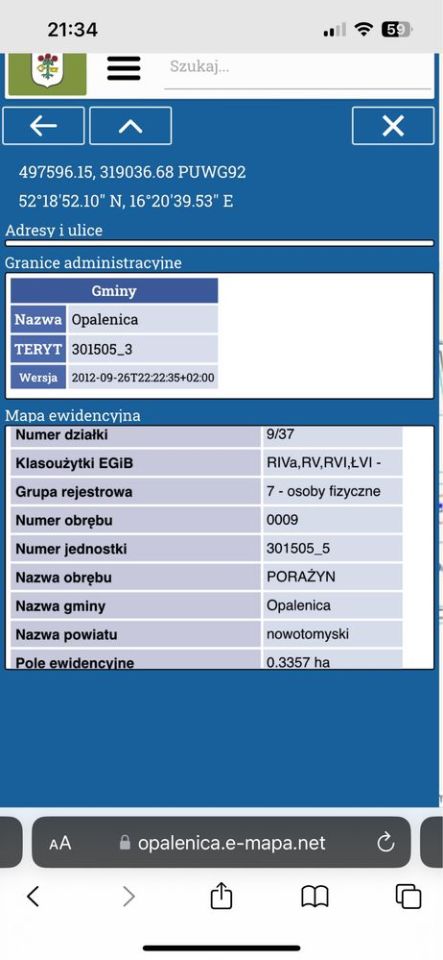 Działka budowlana Porażyn. Zdjęcie 2