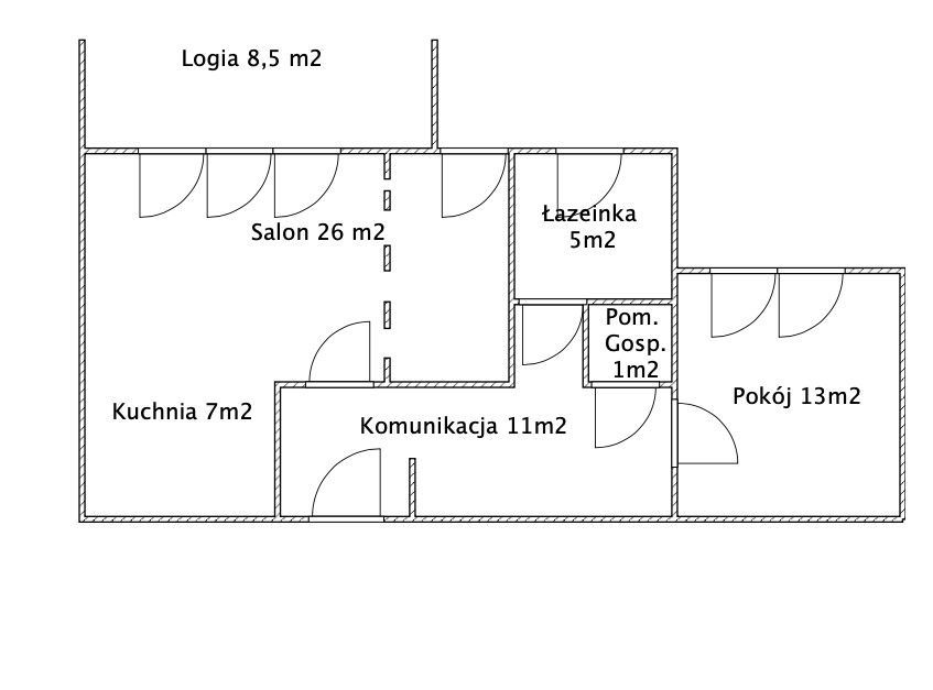 Mieszkanie 2-pokojowe Wrocław Krzyki, pl. Powstańców Śląskich. Zdjęcie 23