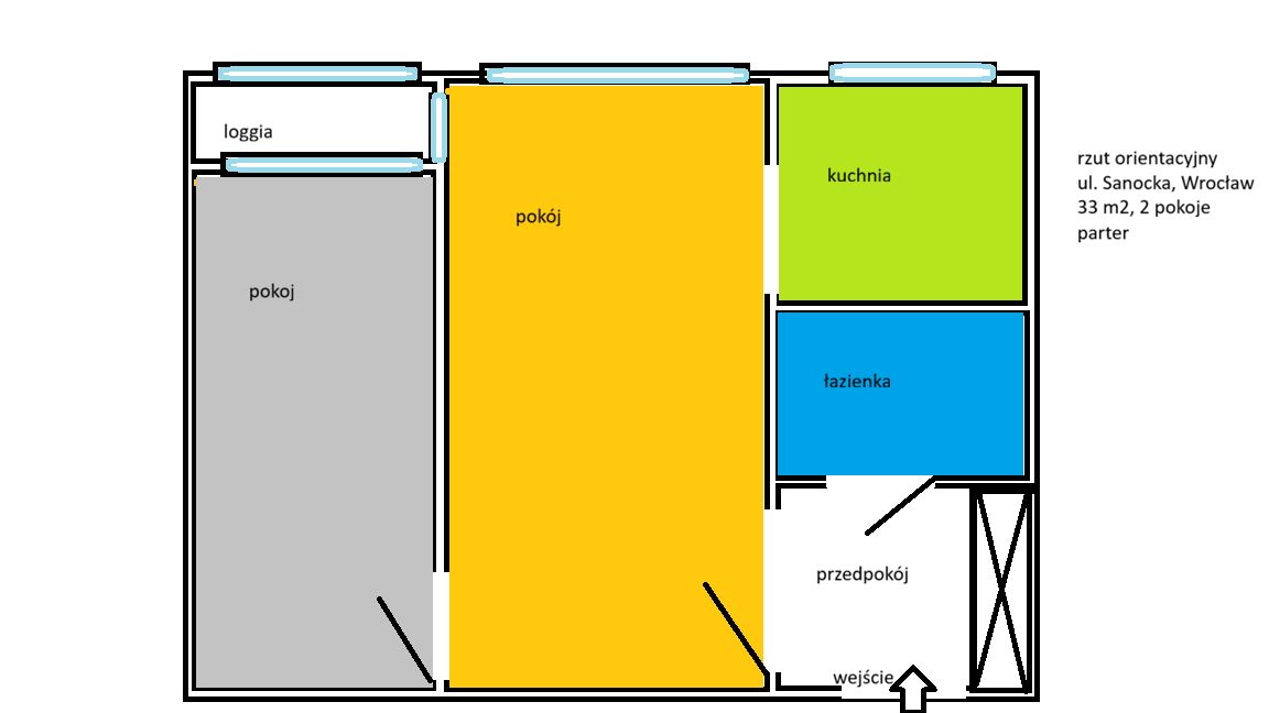 Mieszkanie 2-pokojowe Wrocław Krzyki, ul. Sanocka. Zdjęcie 16