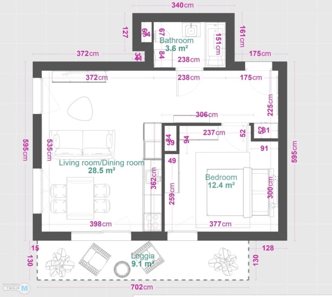 Mieszkanie 2-pokojowe Kielce Centrum. Zdjęcie 2