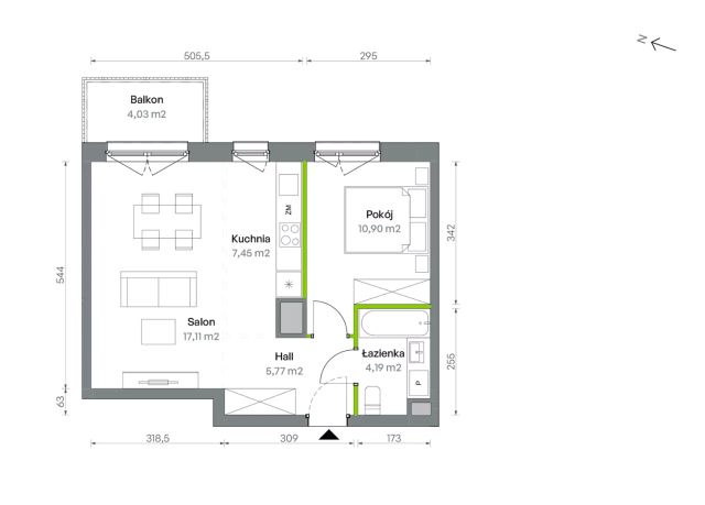 Mieszkanie 2-pokojowe Warszawa Targówek, ul. Oliwska. Zdjęcie 16