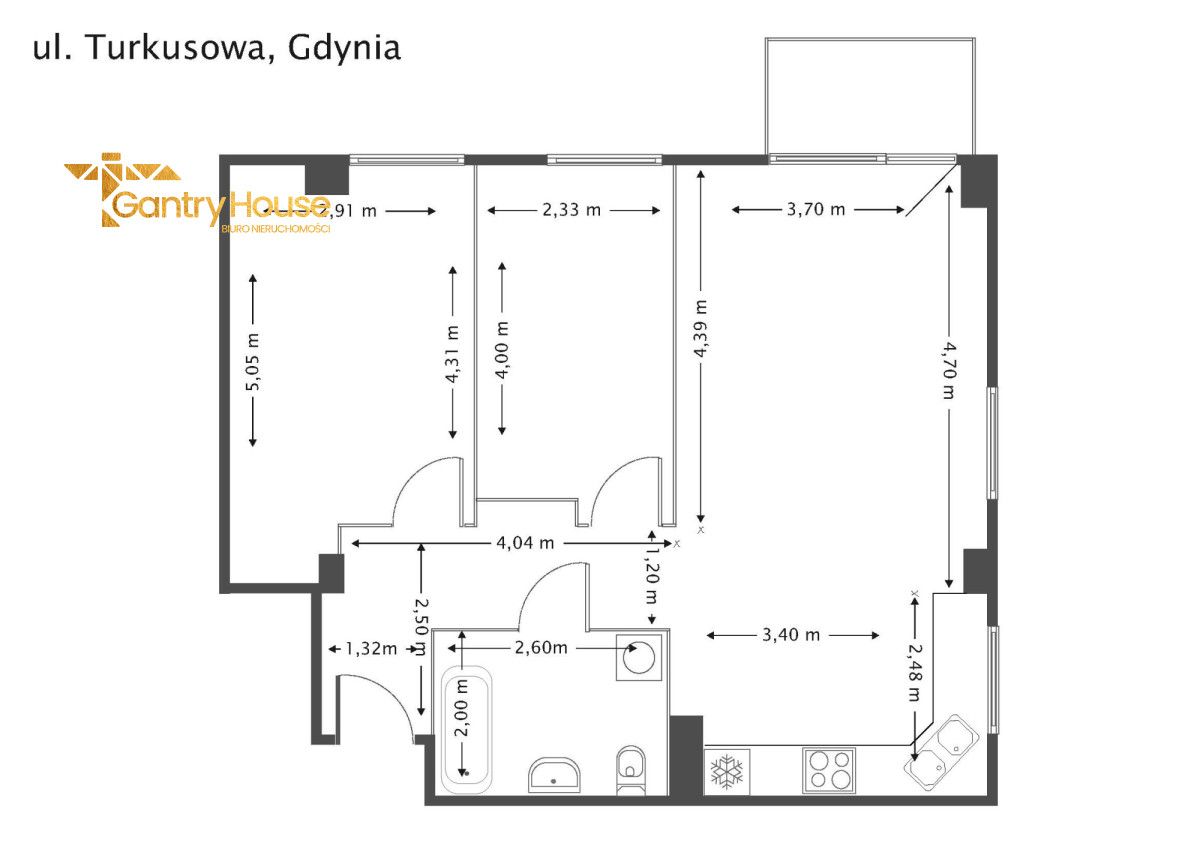 Mieszkanie 3-pokojowe Gdynia Obłuże, ul. Turkusowa. Zdjęcie 24