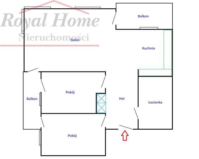 Mieszkanie 3-pokojowe Wrocław Fabryczna, ul. Zagony. Zdjęcie 15
