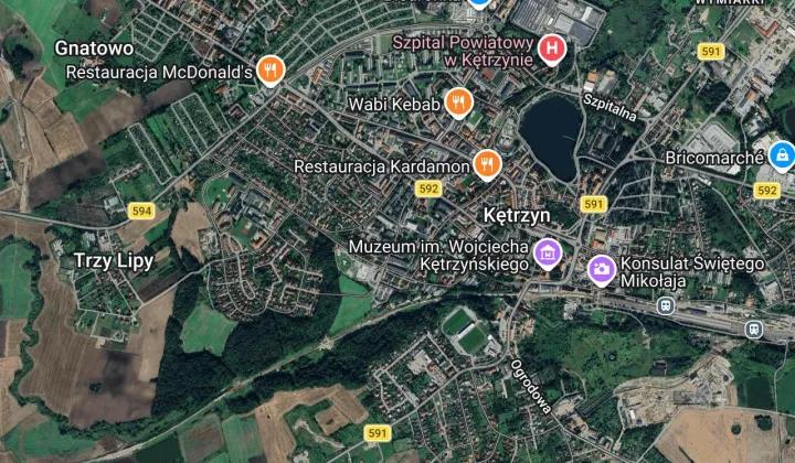 Mieszkanie 3-pokojowe Kętrzyn, ul. Stanisława Moniuszki