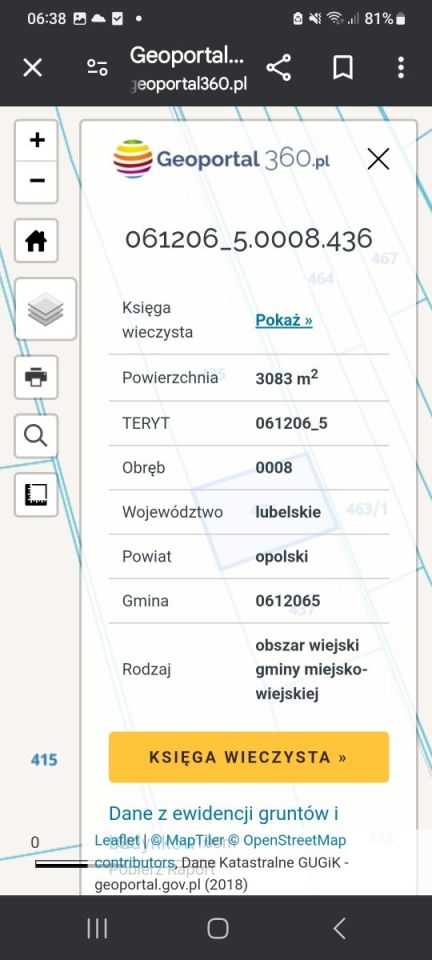 Działka rolna Niezabitów. Zdjęcie 6