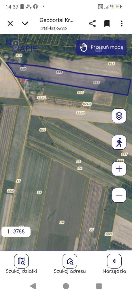 Działka rolna Wierzbica Rudki Wierzbickie