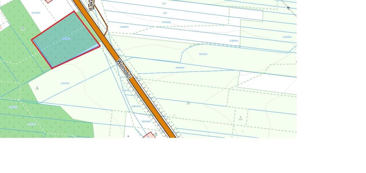 Działka budowlana Boronów. Zdjęcie 2