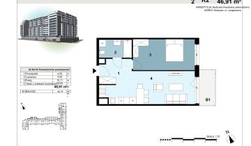 Mieszkanie 2-pokojowe Rzeszów Staromieście, ul. gen. Mariana Langiewicza