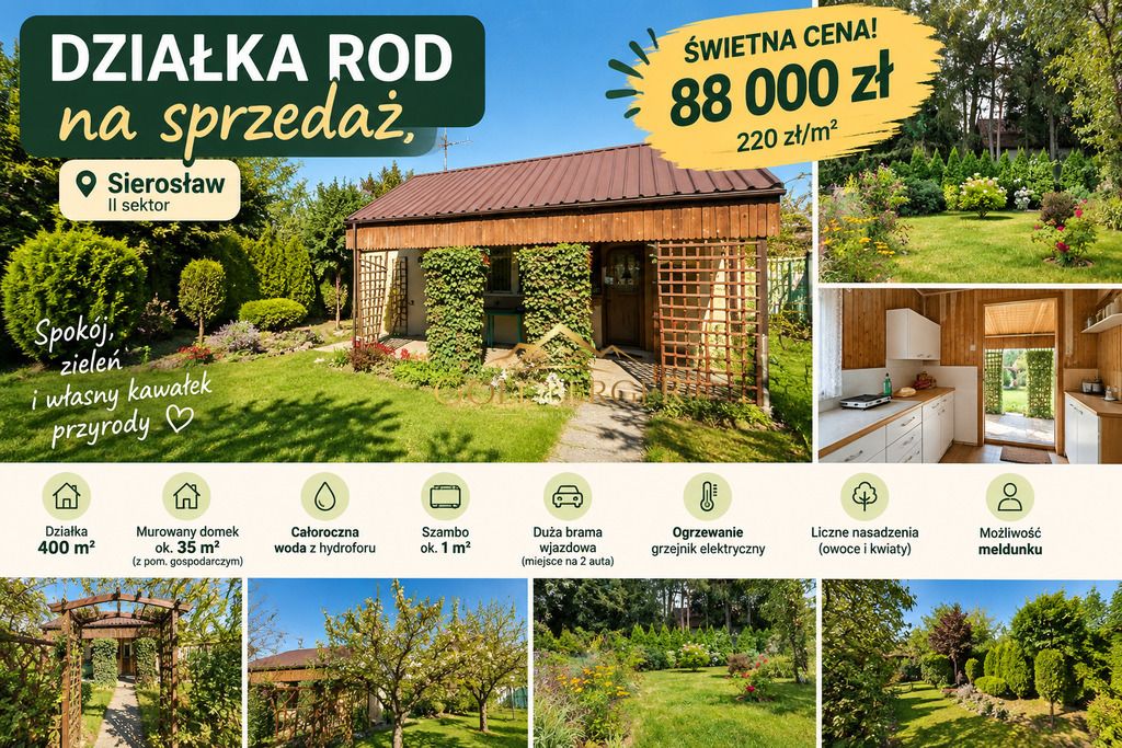 Działka rod Sierosław. Zdjęcie 1