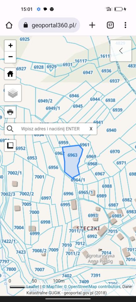 Działka budowlana Stryszawa Steczki