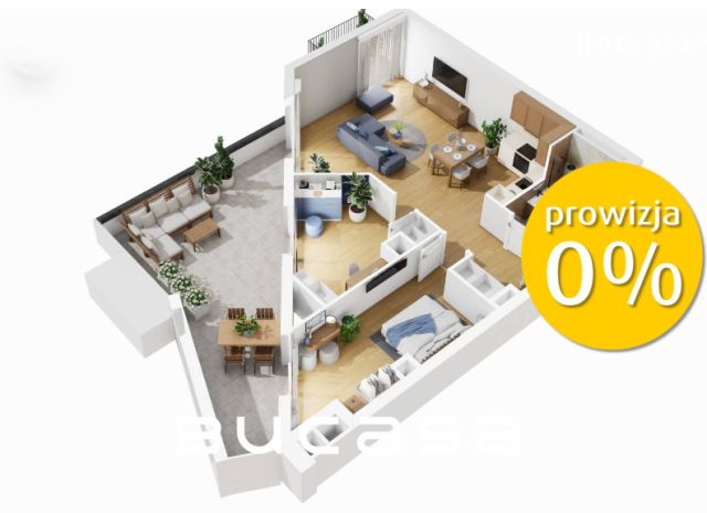 Mieszkanie 3-pokojowe Kraków Podgórze Duchackie. Zdjęcie 2