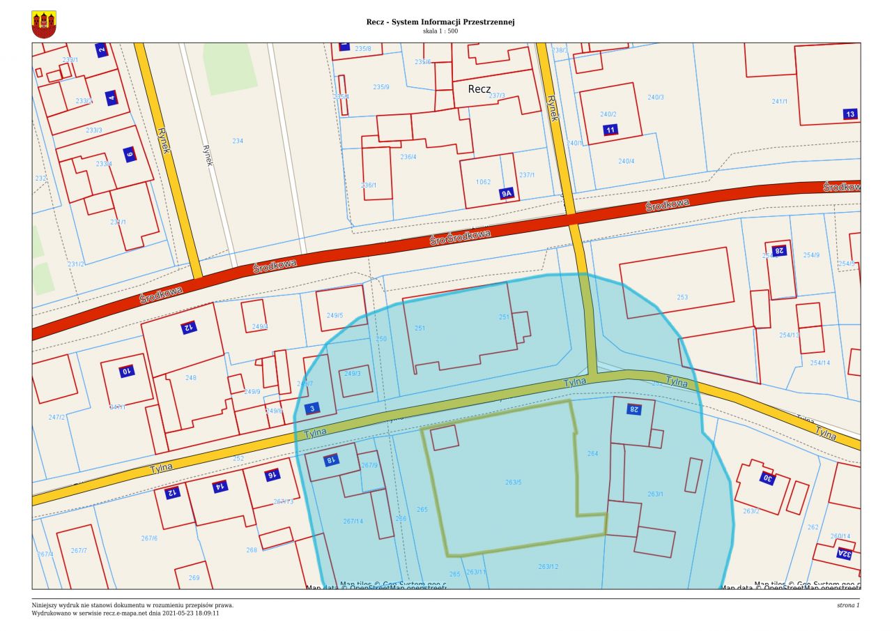Działka budowlana Recz, ul. Tylna. Zdjęcie 3