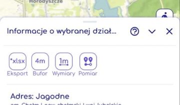 Działka budowlana Jagodne