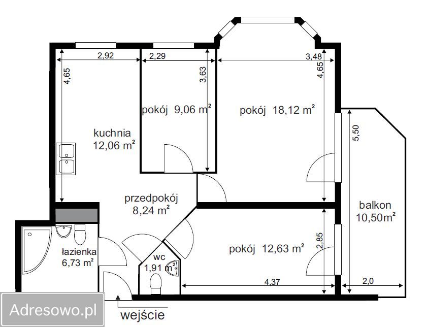 Mieszkanie 3-pokojowe Warszawa Skorosze, ul. Ryżowa. Zdjęcie 4