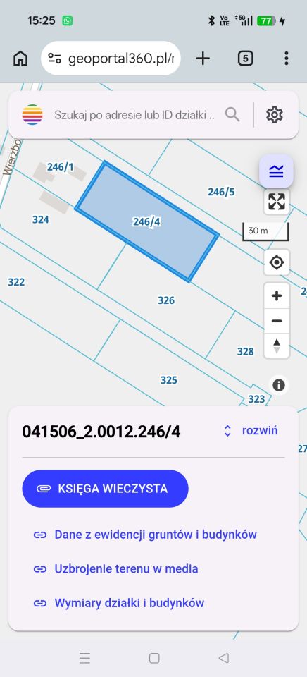 Działka rolno-budowlana Turzno, ul. Wierzbowa. Zdjęcie 2