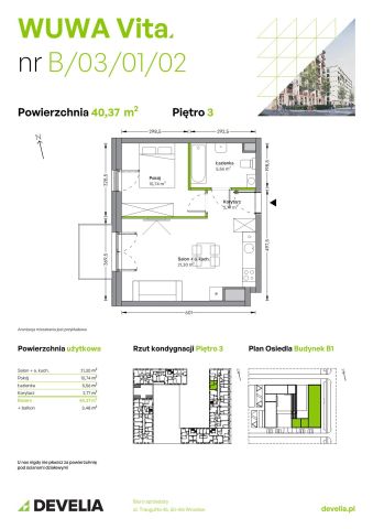 Mieszkanie 2-pokojowe Wrocław Żerniki, ul. Tadeusza Brzozy. Zdjęcie 6