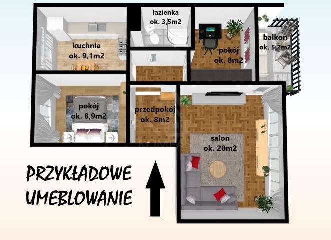 Mieszkanie 3-pokojowe Wrocław Śródmieście, ul. Kruszwicka. Zdjęcie 14