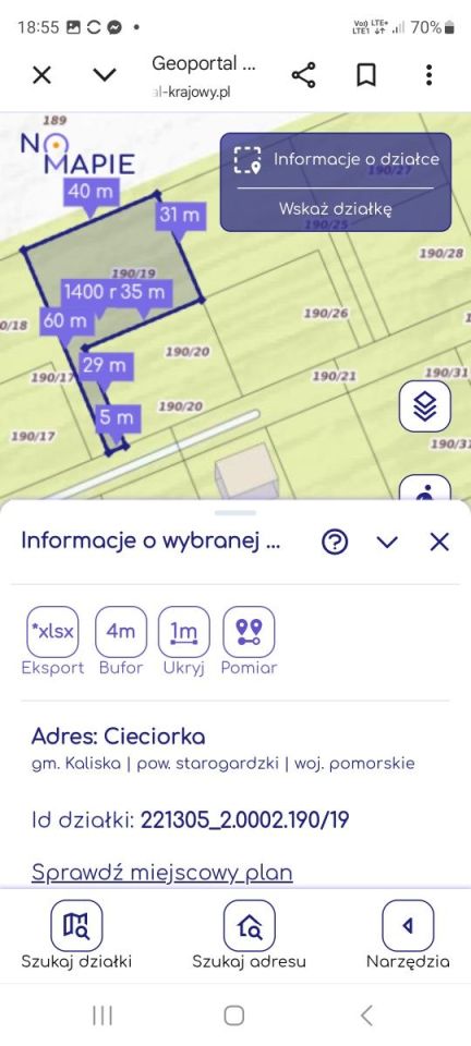Działka budowlana Płociczno. Zdjęcie 2