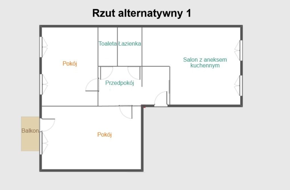 Mieszkanie 3-pokojowe Rzeszów, ul. płk. Kazimierza Iranka-Osmeckiego. Zdjęcie 8