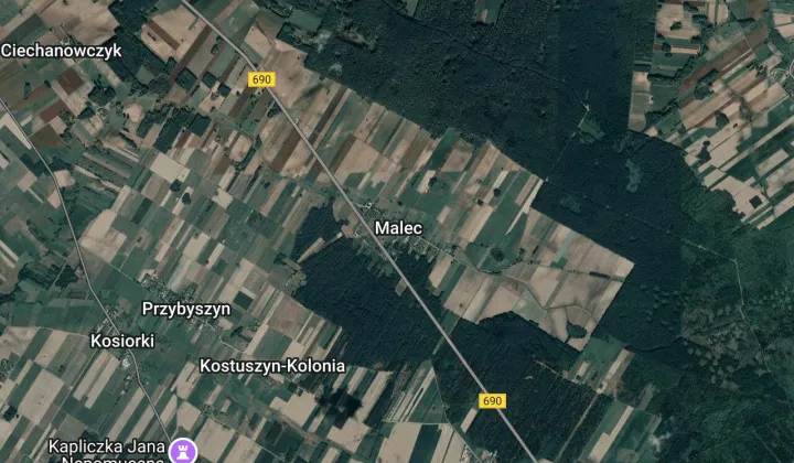 Działka leśna Malec