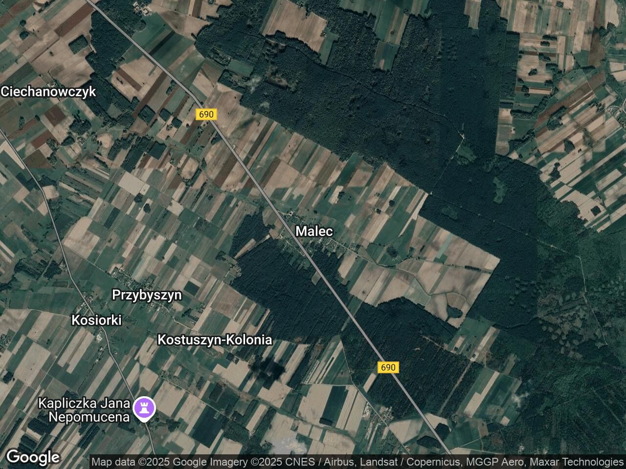 Działka leśna Malec