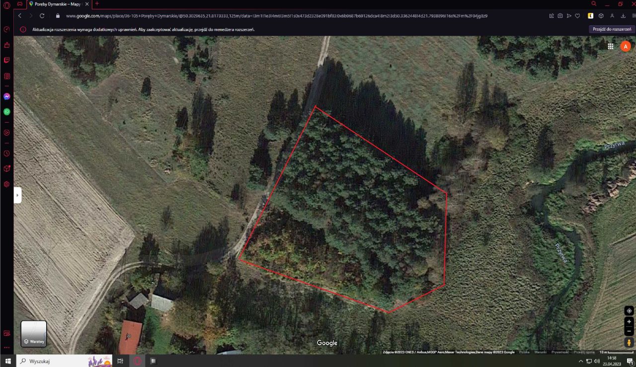 Działka rolna Poręby Dymarskie. Zdjęcie 7