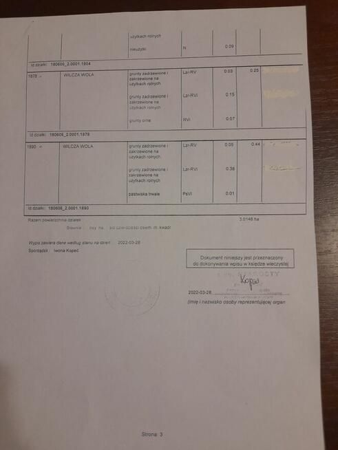 Działka rolna Wilcza Wola. Zdjęcie 3