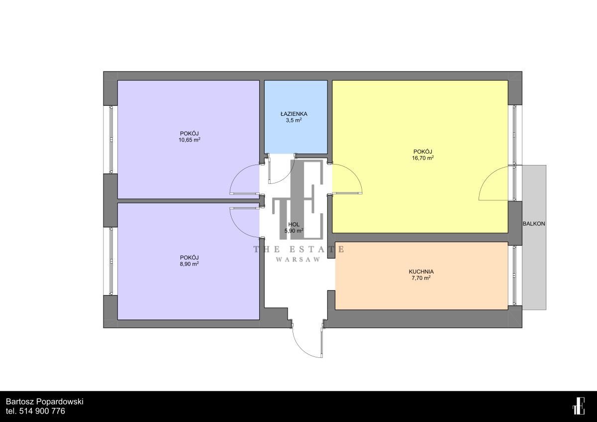 Mieszkanie 3-pokojowe Warszawa Wola. Zdjęcie 15