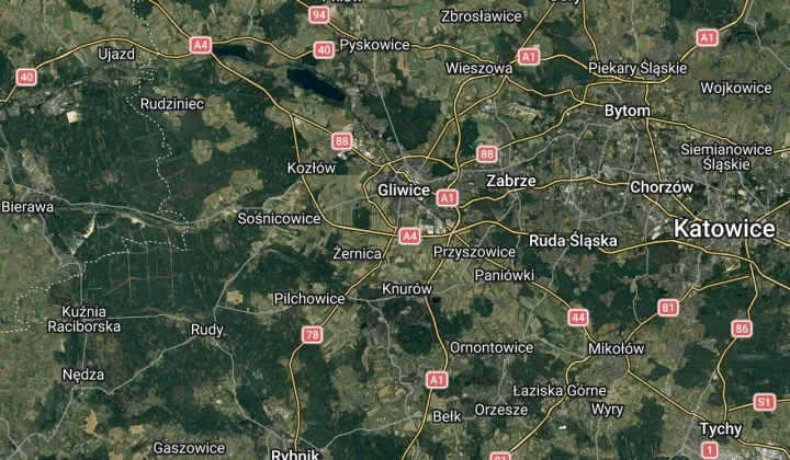 Działka rod Gliwice Śródmieście, ul. Rybnicka