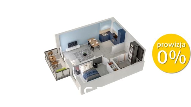 Mieszkanie 2-pokojowe Kraków Dębniki. Zdjęcie 2