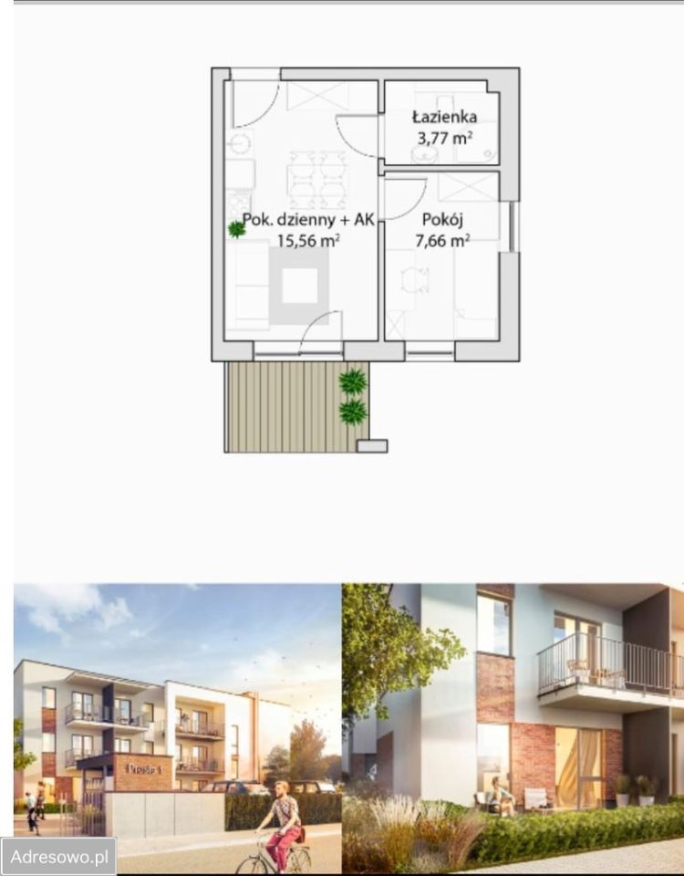 Mieszkanie 2-pokojowe Bydgoszcz Szwederowo, ul. Prosta. Zdjęcie 9