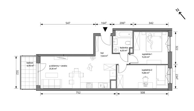 Mieszkanie 3-pokojowe Warszawa Włochy, ul. Trzcinowa. Zdjęcie 7