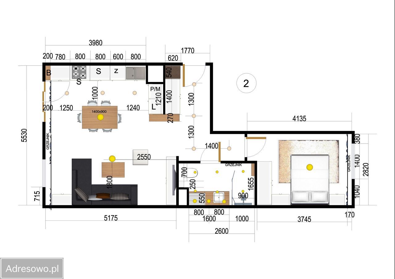 Mieszkanie 2-pokojowe Warszawa, ul. Instalatorów. Zdjęcie 6