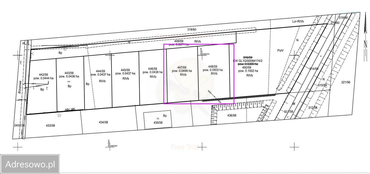 Działka budowlana Przyszowice, ul. Brzozowa. Zdjęcie 4