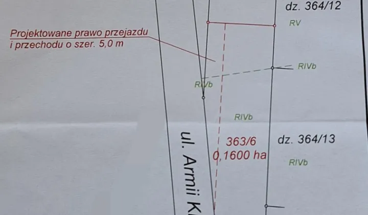 Działka rolna Stanisławów, ul. Armii Krajowej