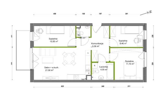 Mieszkanie 4-pokojowe Wrocław Ołtaszyn, ul. Orawska. Zdjęcie 8