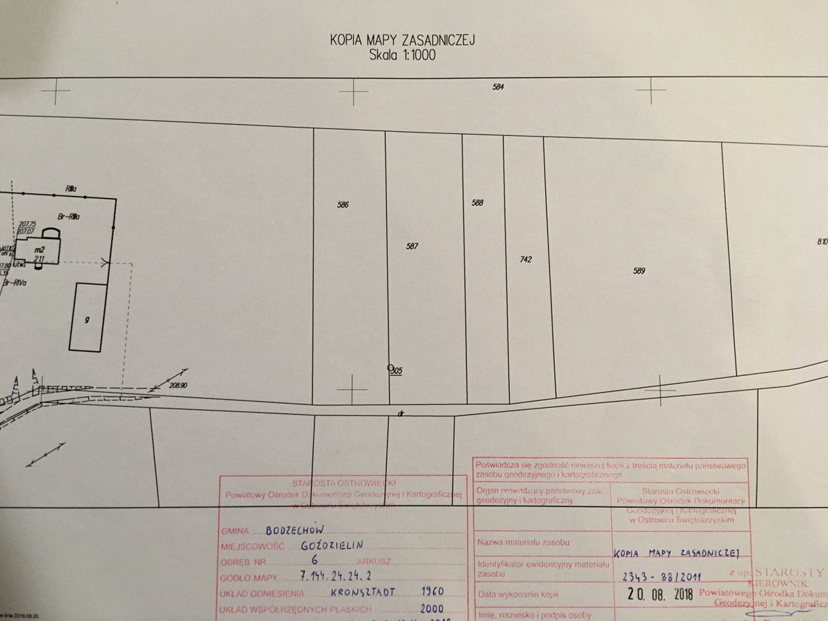 Działka rolno-budowlana Goździelin Na Wiatraku. Zdjęcie 5