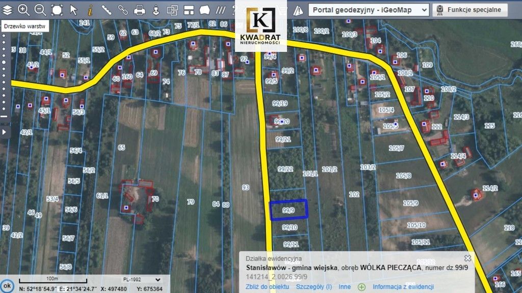 Działka rolno-budowlana Wólka Piecząca. Zdjęcie 4